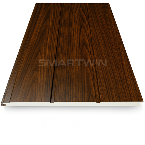 Metal Siding Madera Nogal 3 Tablas 40x380x1.6 cm