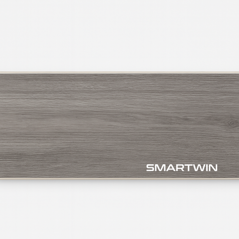 Piso Vinílico SPC Ceniza 5mm 18.4x122cm Alto trafico 2.24m2 incluye manta IXPE