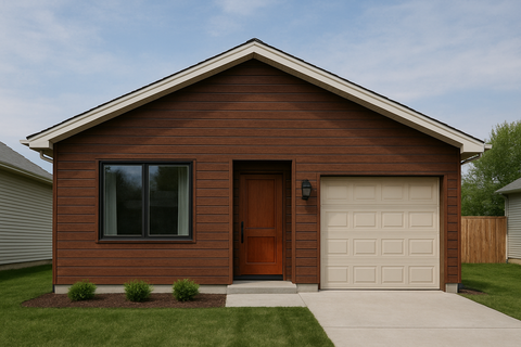 Metal Siding Madera Nogal 3 Tablas 40x380x1.6 cm