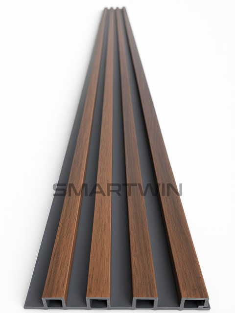 Wall Panel Classic Caoba Marrón con Fondo Negro Pack 10 Unidades