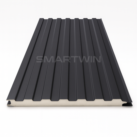 Metal Siding Negro Palillaje 40x380x1.6 cm Pack 10 Unidades