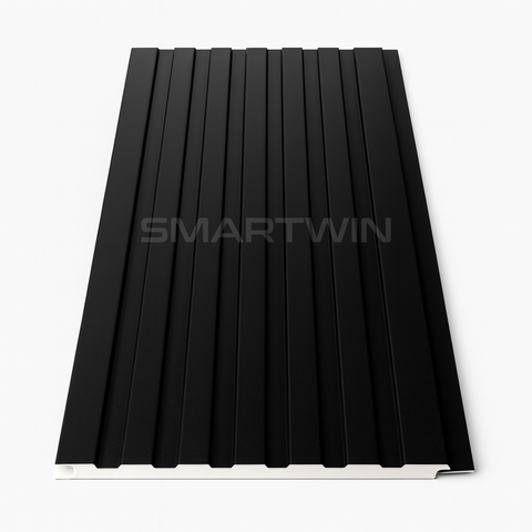 Metal Siding Negro Palillaje 40x380x1.6 cm Pack 10 Unidades