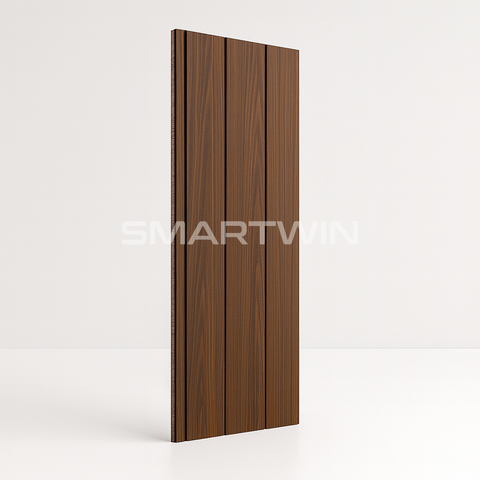 Metal Siding Madera Nogal 3 Tablas 40x380x1.6 cm Pack 8 Unidades