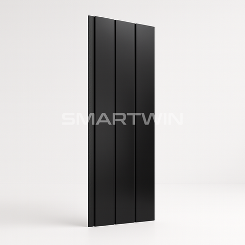 Metal Siding Negro Grafito Tres Tablas 40x380x1.6 cm Pack 8 Unidades