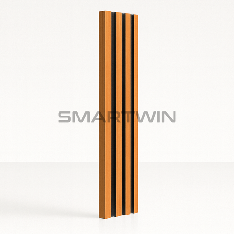 Wall Panel Classic Nogal Oscuro con Fondo Negro Pack 10 Unidades