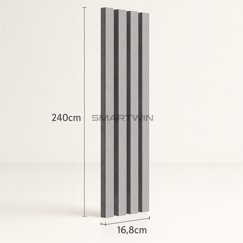 Wall Panel Classic Gris Texturizado Pack 10 Unidades