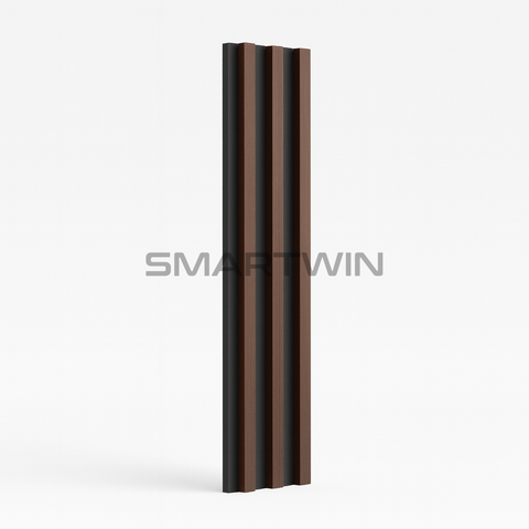 Wall Panel Classic Caoba Marrón con Fondo Negro Pack 10 Unidades