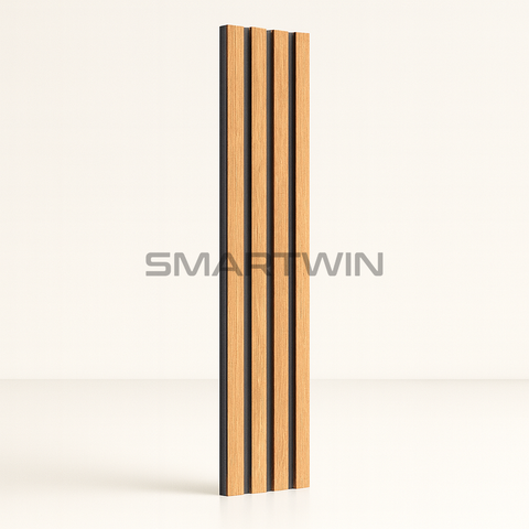 Wall Panel Classic Roble Nuevo con Fondo Negro Pack 10 Unidades