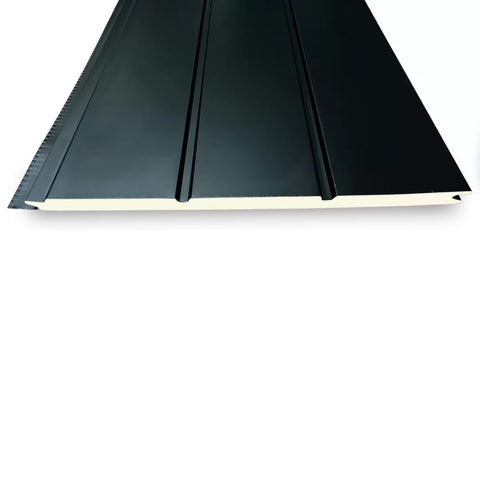 Metal Siding Negro Tres Tablas