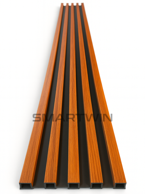 Wall Panel Classic Nogal Oscuro con Fondo Negro Pack 10 Unidades