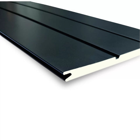 Metal Siding Negro Tres Tablas